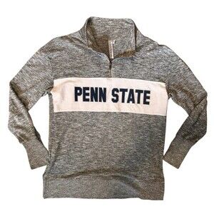 Chicka-d Penn State Nittany Lions Marled Knit 1/4 Zip Pullover Size Large